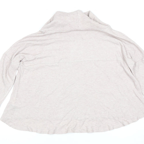 Please Style Women's Ivory 3/4 Sleeve Cowl Neck Top