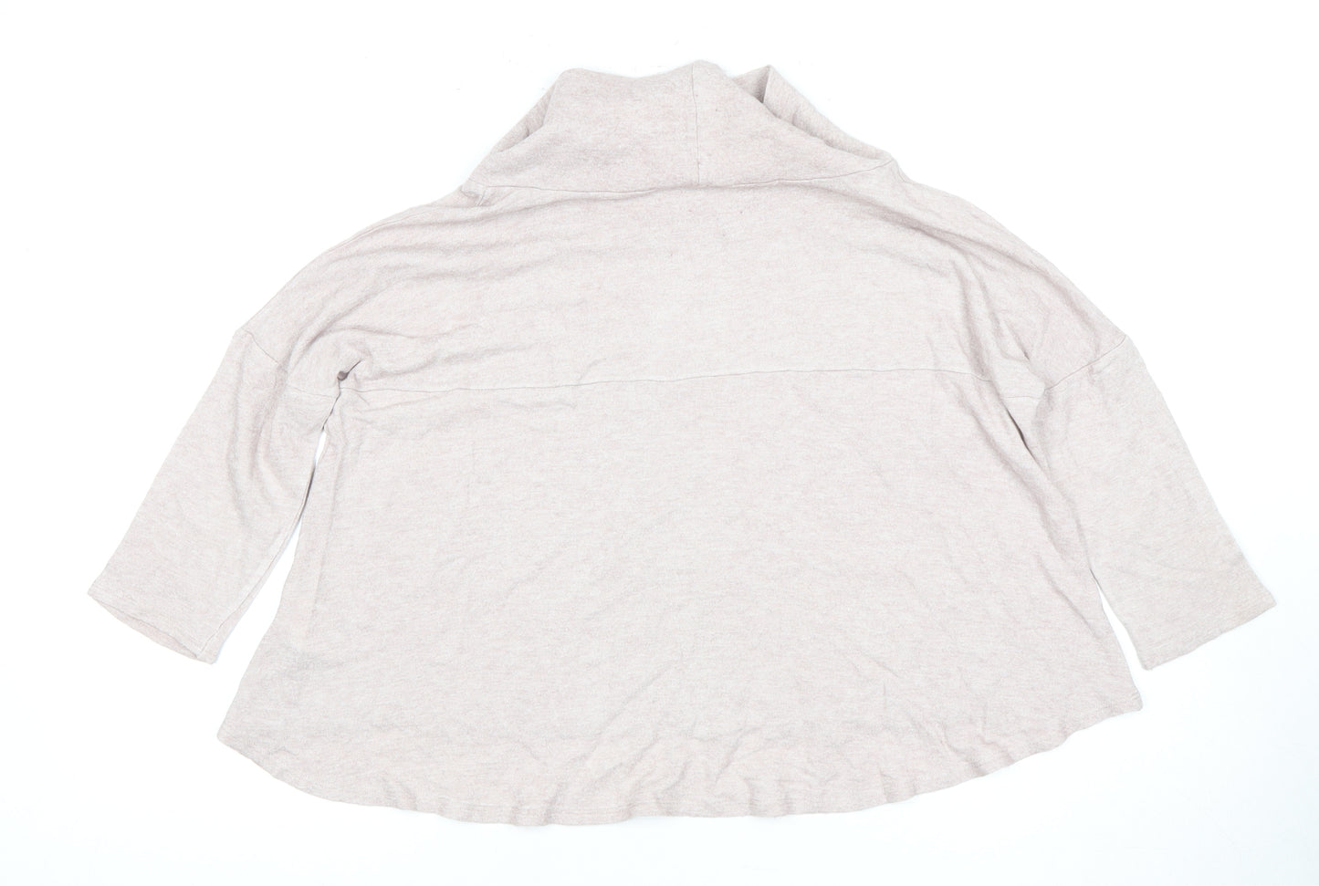 Please Style Women's Ivory 3/4 Sleeve Cowl Neck Top