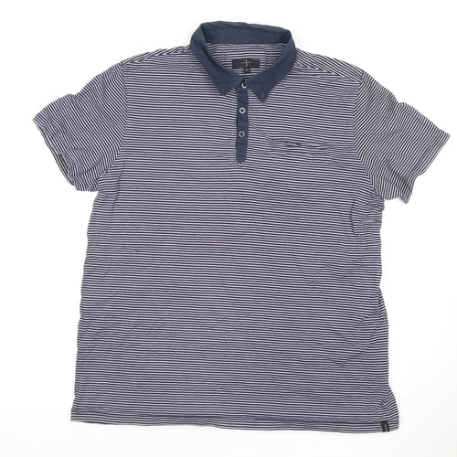 Jasper Conran Men's Multicoloured XL Striped Polo