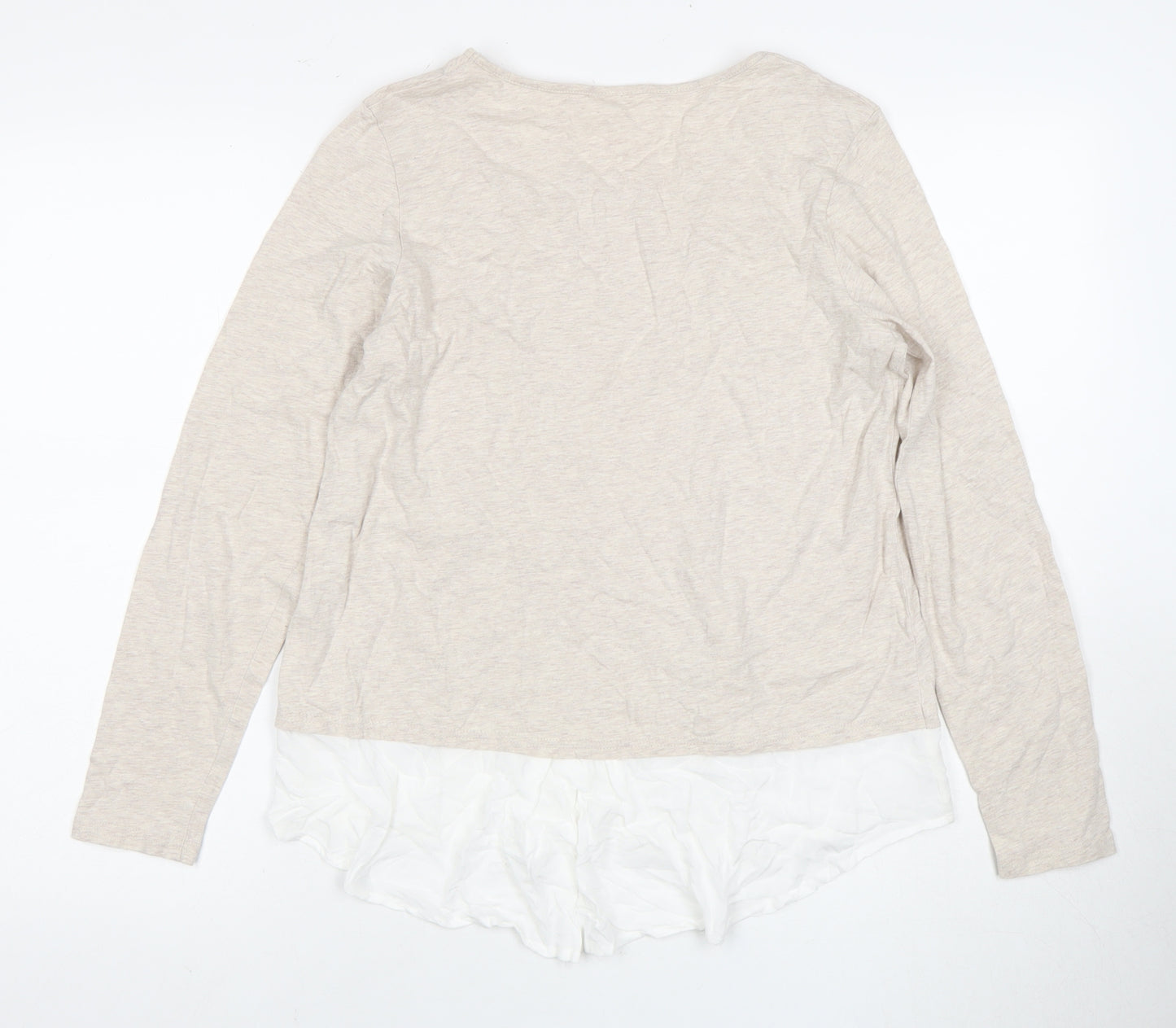 Thought Women's Beige Long Sleeve Top Size 10
