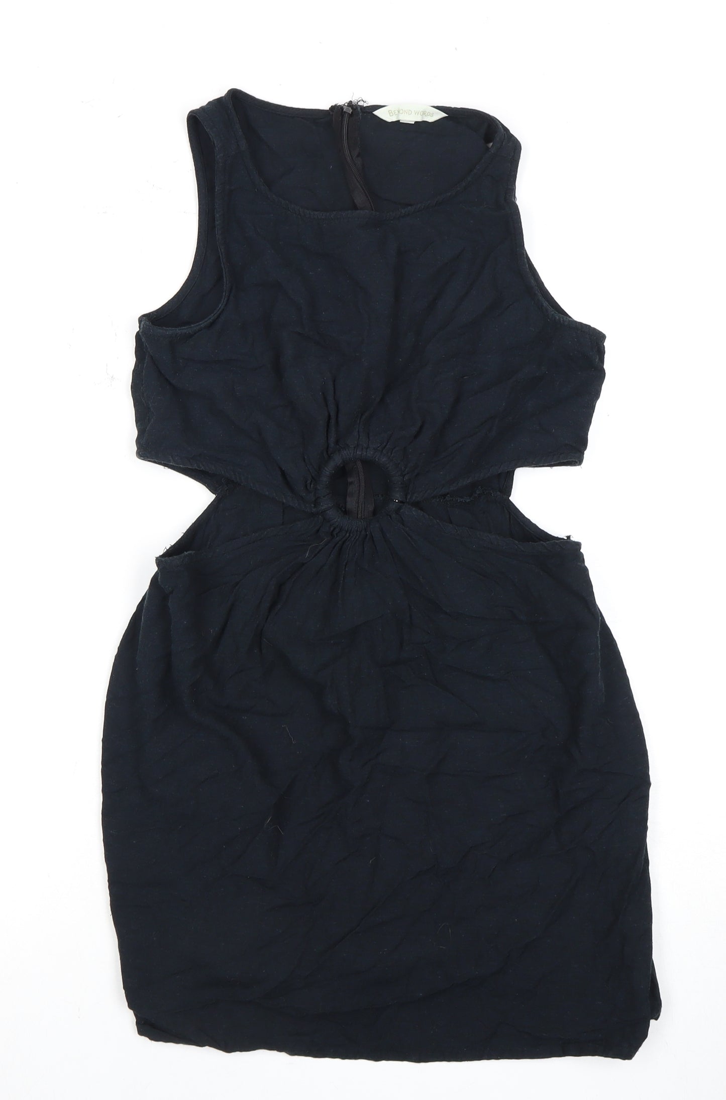 Beyond Words Black Cut Out Dress S Women Party