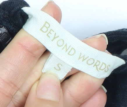 Beyond Words Black Cut Out Dress S Women Party