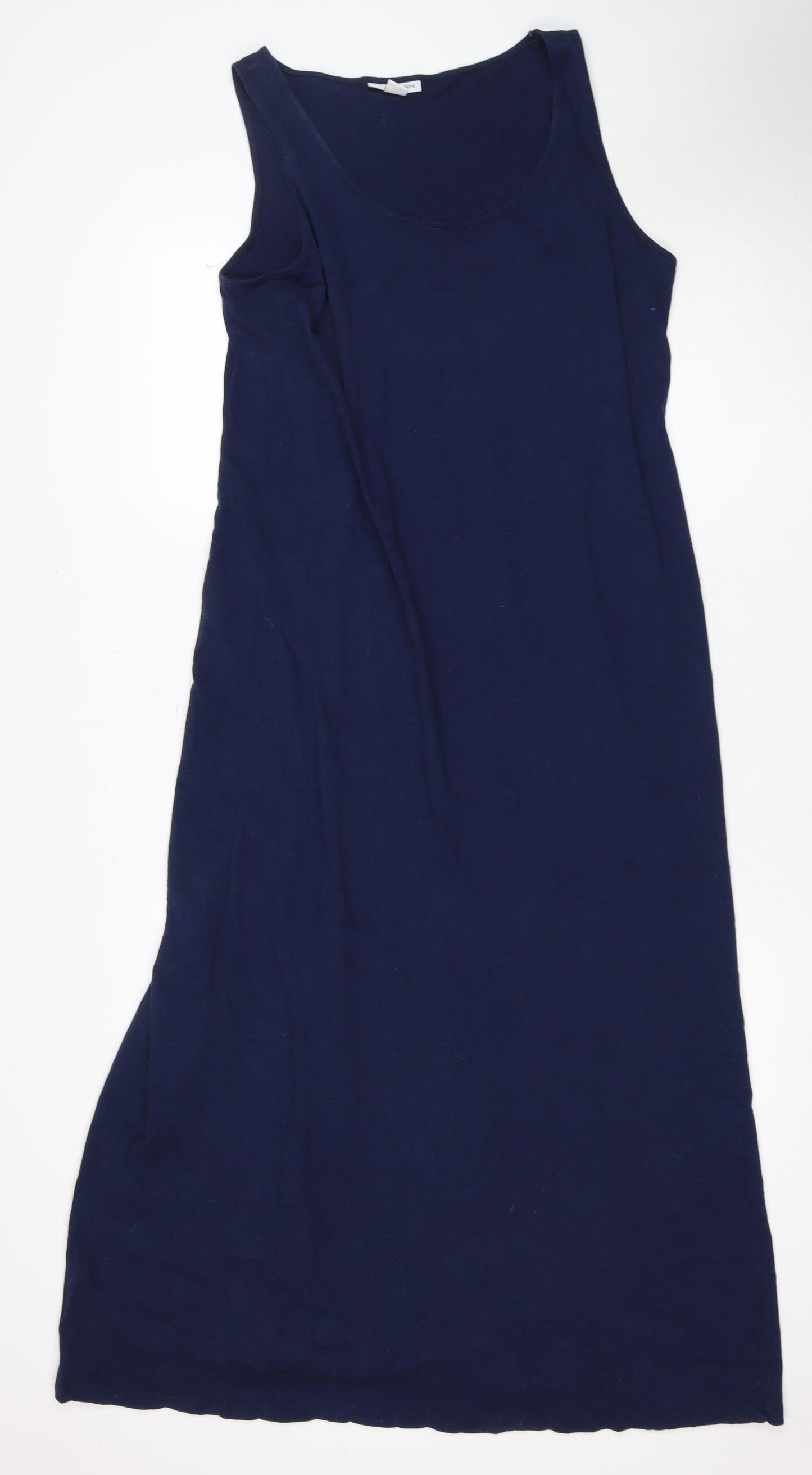 Rockmans Women's Blue Sleeveless Dress - Size L