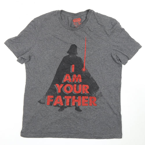 Men’s Star Wars Darth Vader Grey M T-Shirt