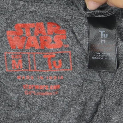 Men’s Star Wars Darth Vader Grey M T-Shirt