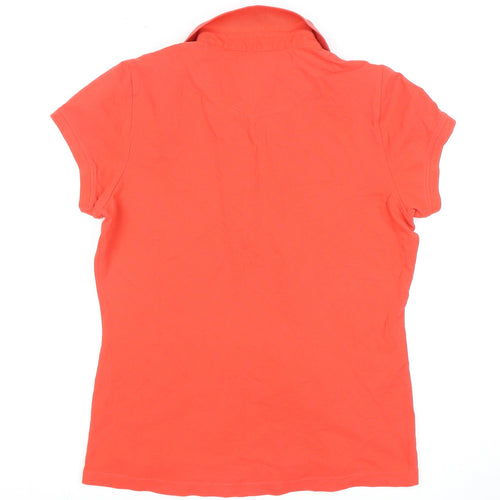 Crew Clothing Co Women's Red Polo Shirt Size 14