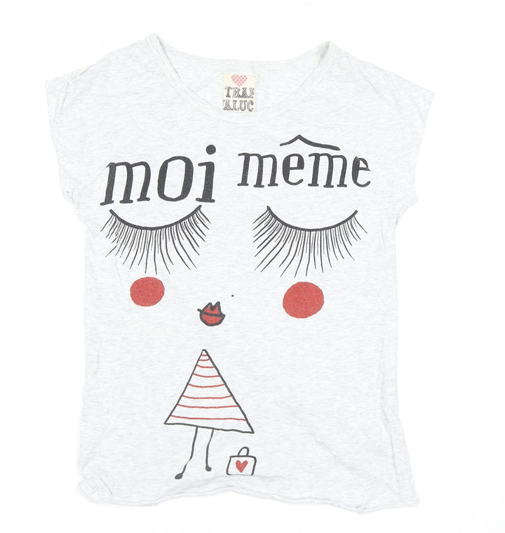 Trafaluc Women's M White T-Shirt Short Sleeve Casual