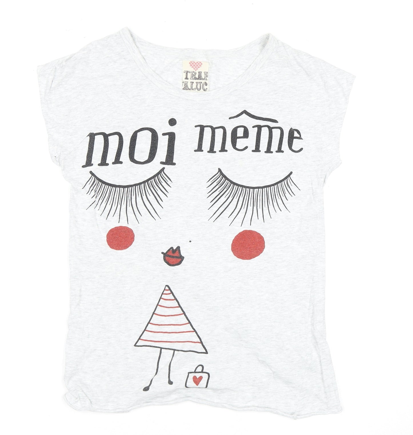 Trafaluc Women's M White T-Shirt Short Sleeve Casual