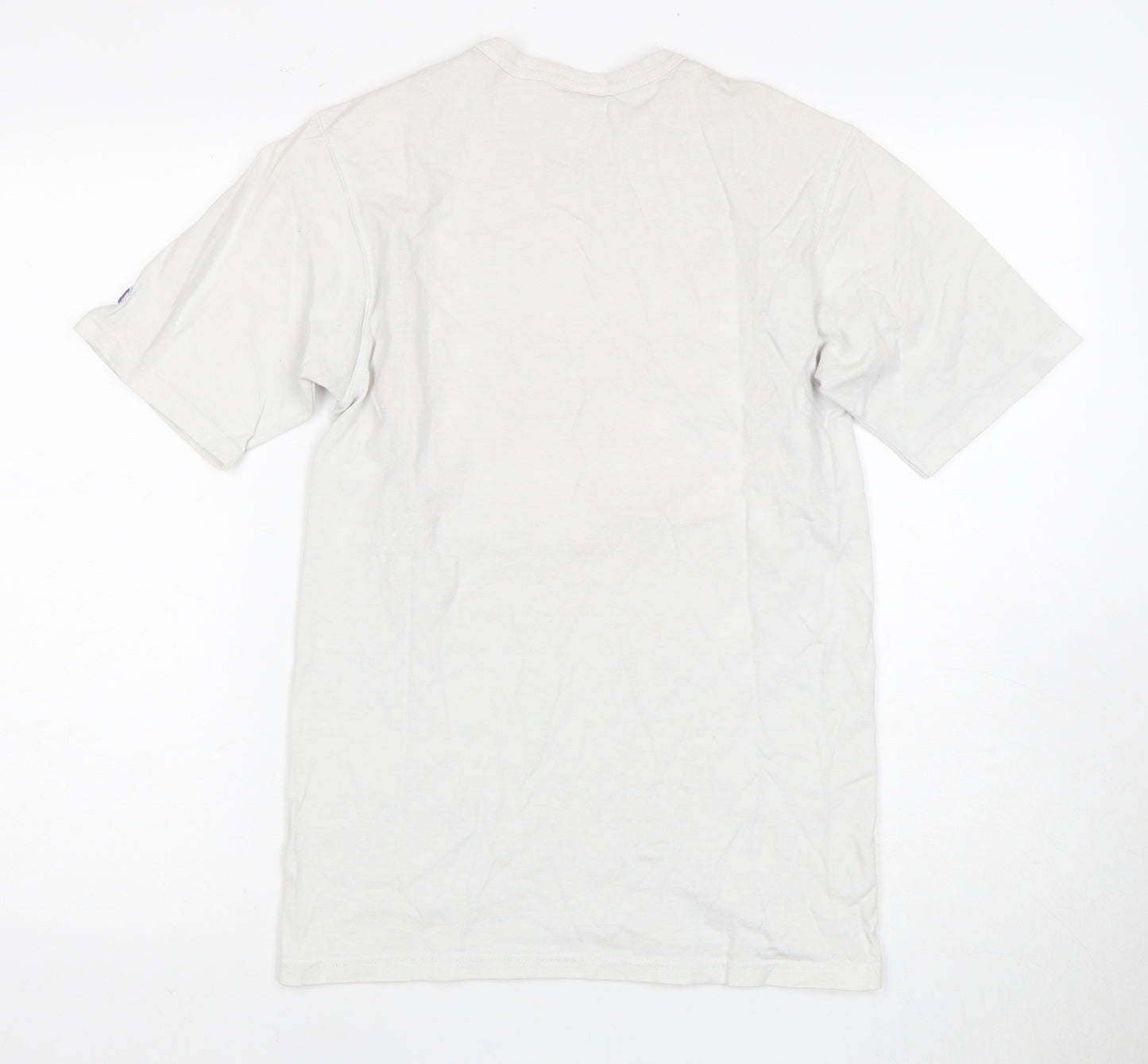 Champion Men's Small White Graphic Print T-Shirt