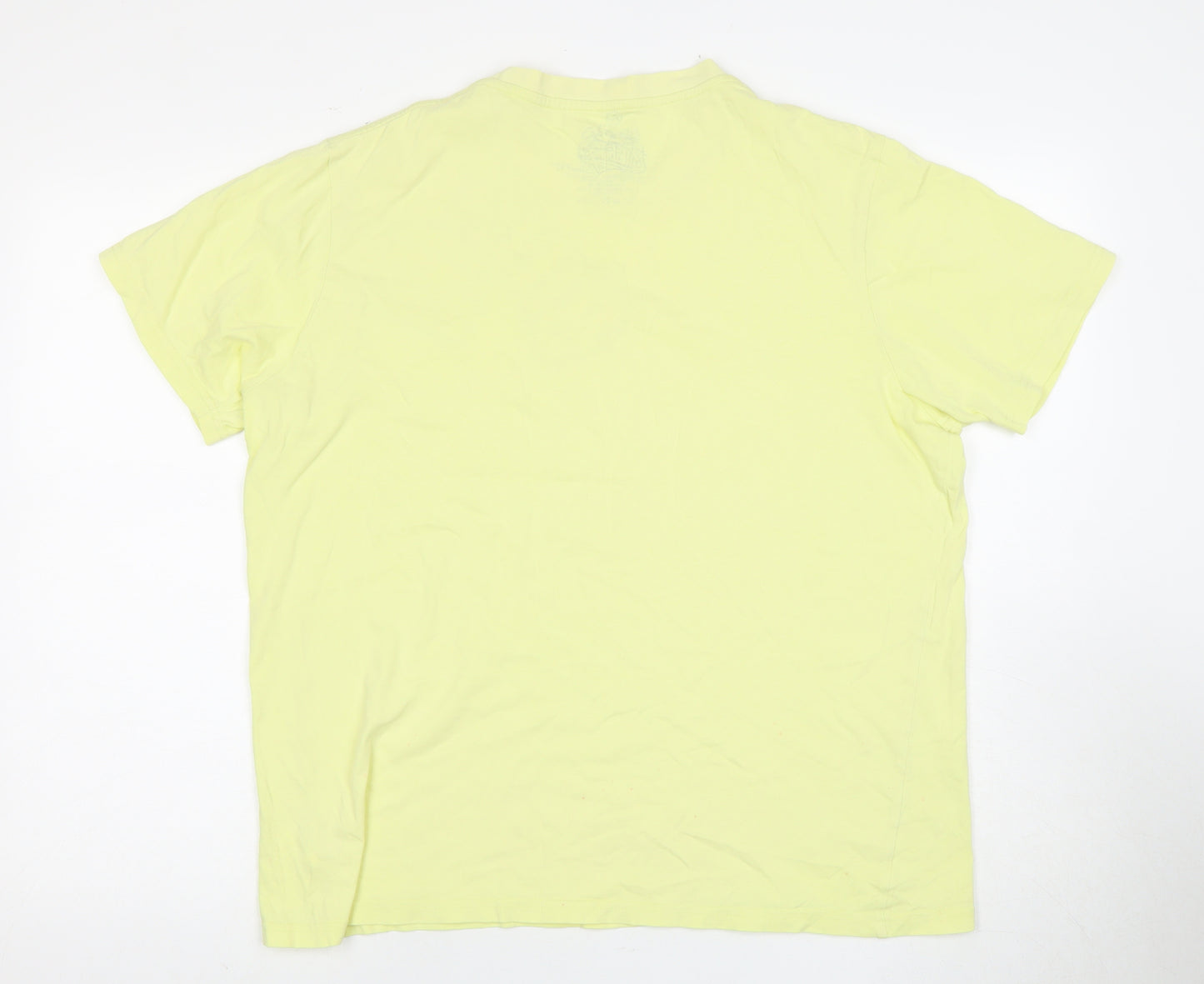Billabong Men's Yellow Graphic T-Shirt XL Slim Fit