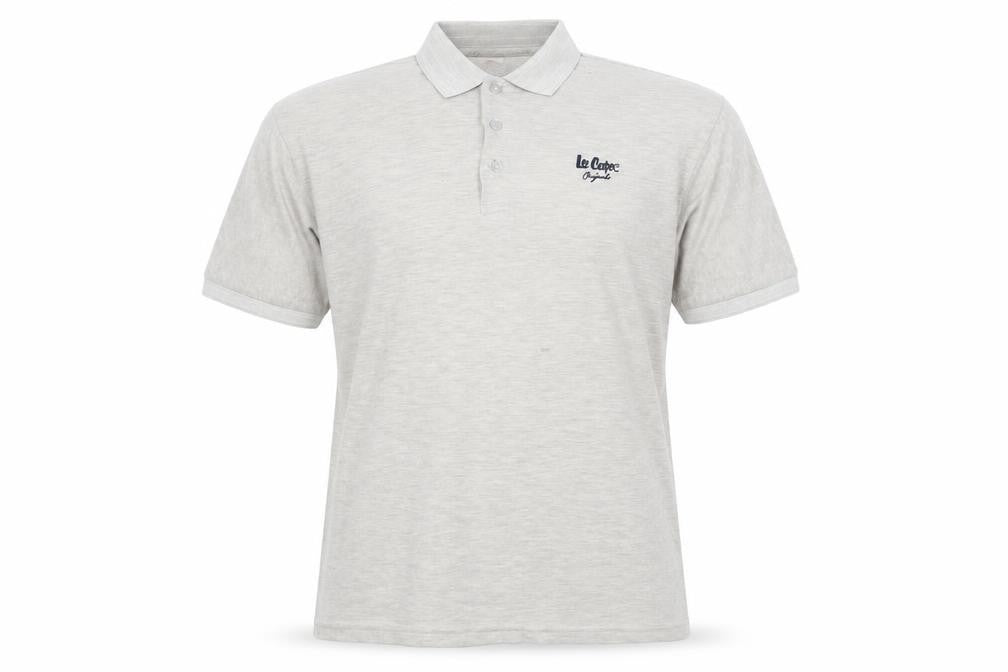 Front view of Lee Cooper Men's Beige Polo Shirt XL