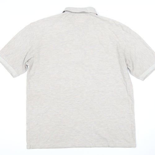 Lee Cooper Men's Beige Polo Shirt XL
