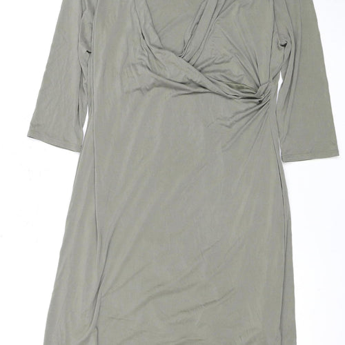 Marks and Spencer Women's Green Dress, Size 16