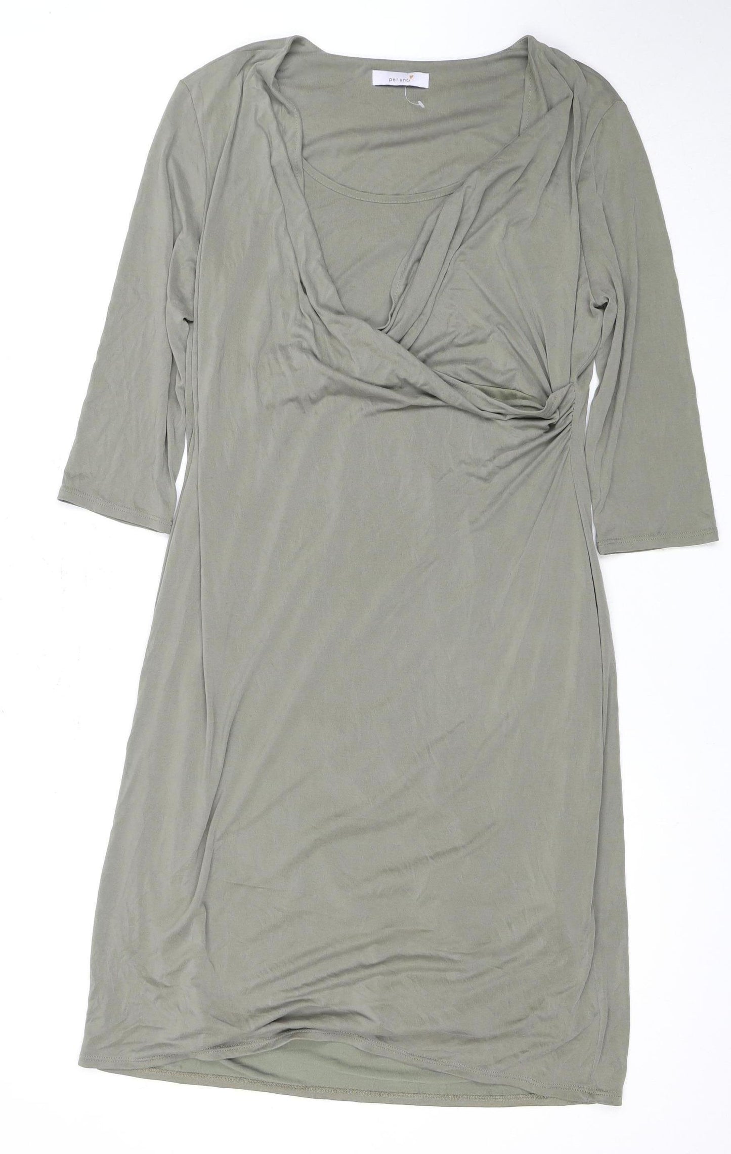 Marks and Spencer Women's Green Dress, Size 16