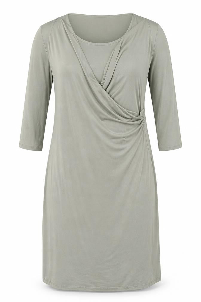 Front view of Marks & Spencer Women's Green Dress, size 16