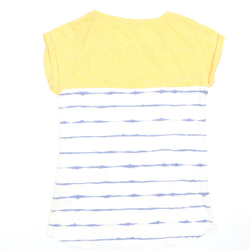 Animal Women's Yellow Stripe T-Shirt Size 12
