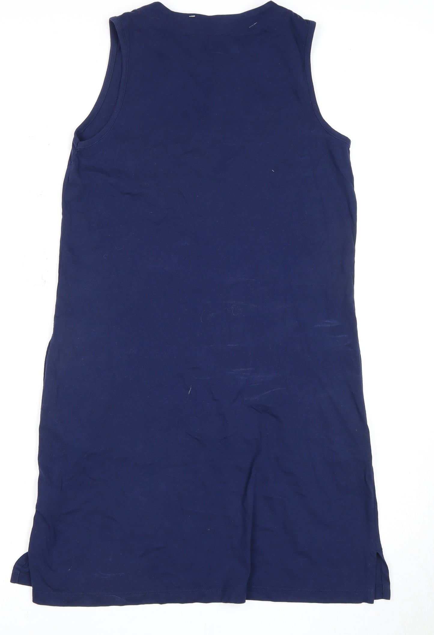 Lands' End Women's Blue XS Sleeveless Shift Dress