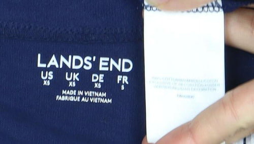 Lands' End Women's Blue XS Sleeveless Shift Dress