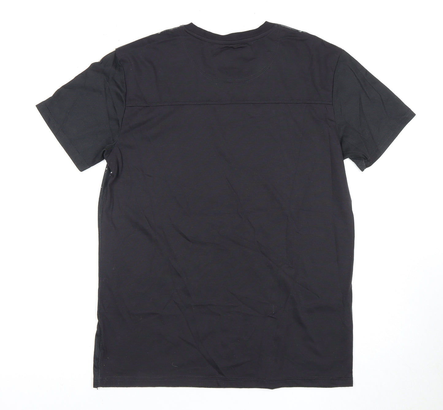 Firetrap Men's Black Skull Graphic T-Shirt Large