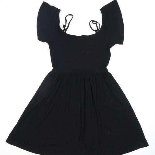 Asos Women's Black Jersey Strappy Dress Size 6