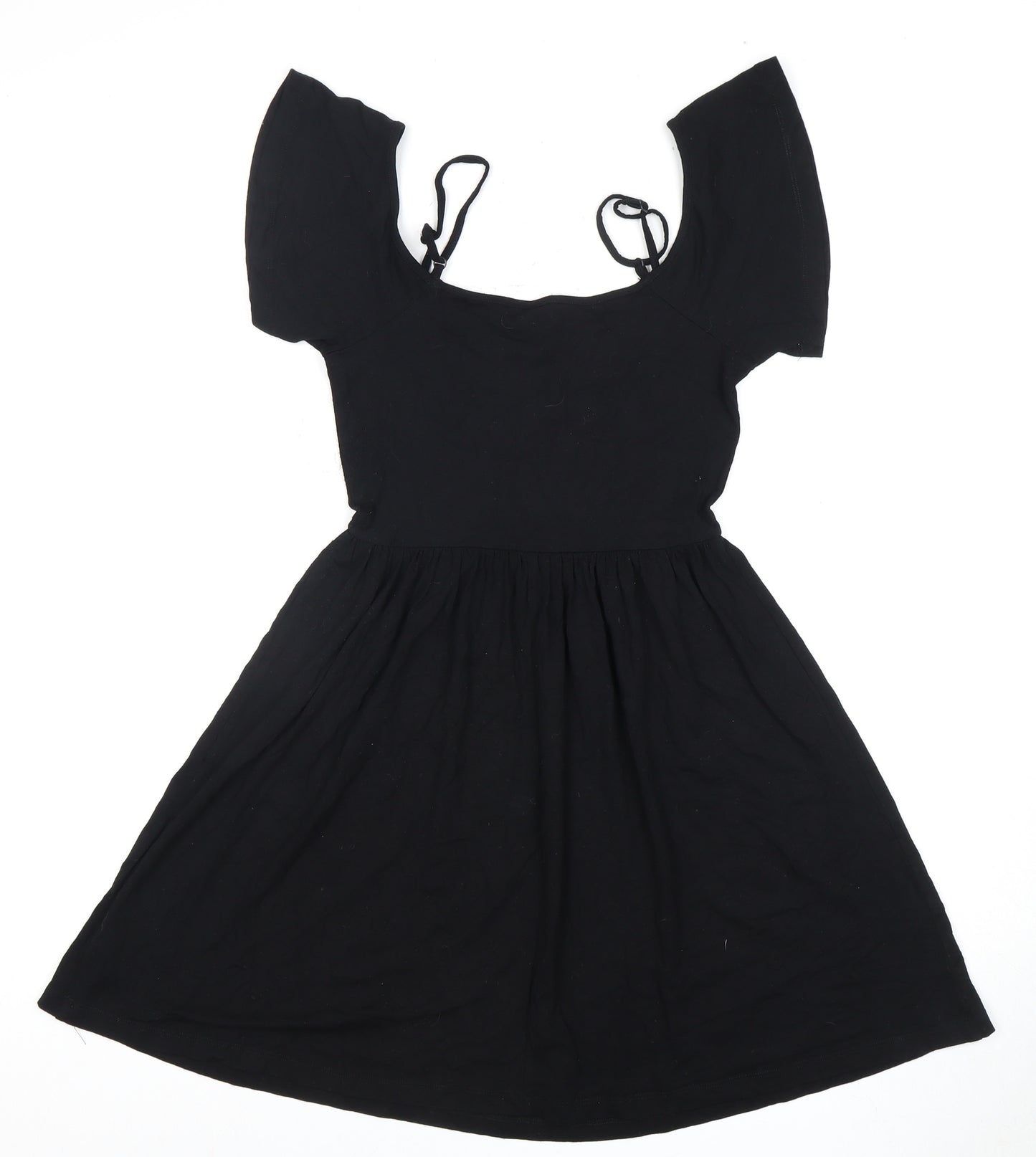 Asos Women's Black Jersey Strappy Dress Size 6