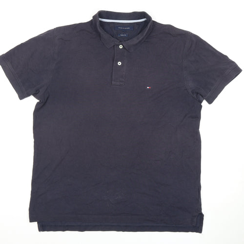 Tommy Hilfiger Men's XL Black Polo Shirt