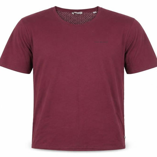 Ted Baker Men's Burgundy 2XL T-Shirt Crew Neck
