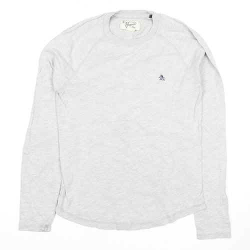 Original Penguin Men’s Grey Long Sleeve T-Shirt S
