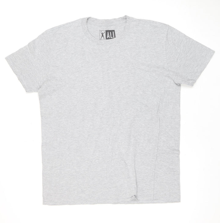 ALI Men's Grey Short Sleeve T-Shirt, Medium