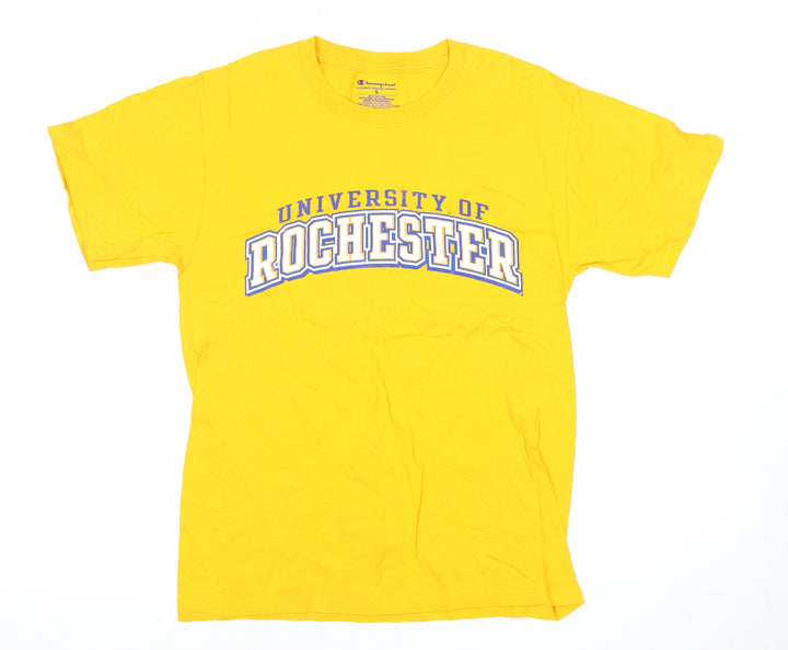 Champion Men's Yellow University T-Shirt Size S
