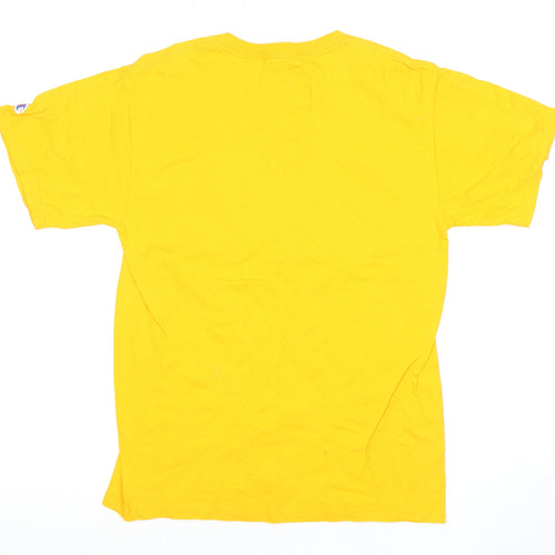 Champion Men's Yellow University T-Shirt Size S