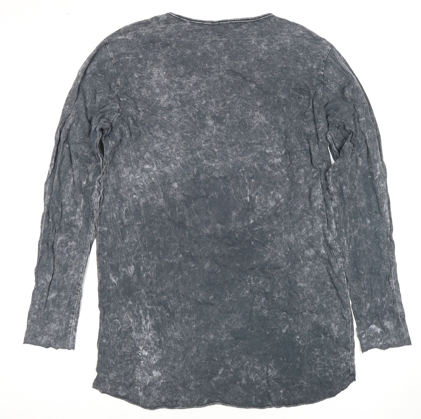 Pull&Bear Men's Grey M Long Sleeve T-Shirt