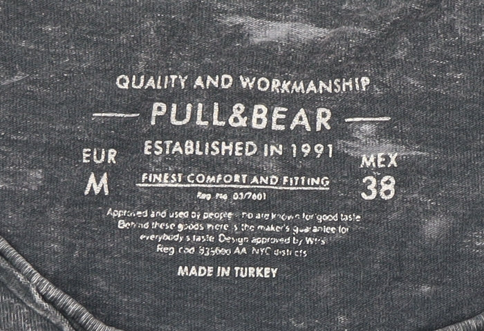 Pull&Bear Men's Grey M Long Sleeve T-Shirt