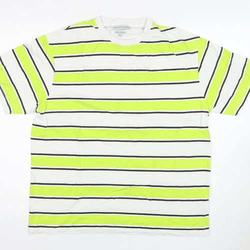 Another Influence Men's Striped T-Shirt Medium Multicoloured