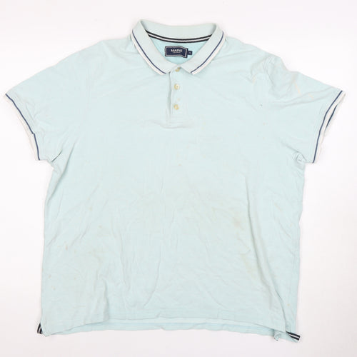 Maine Men's Blue Short Sleeve Polo Shirt 7XL