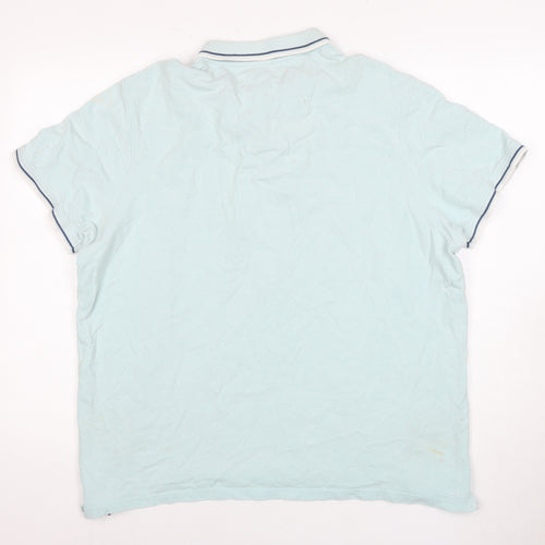 Maine Men's Blue Short Sleeve Polo Shirt 7XL