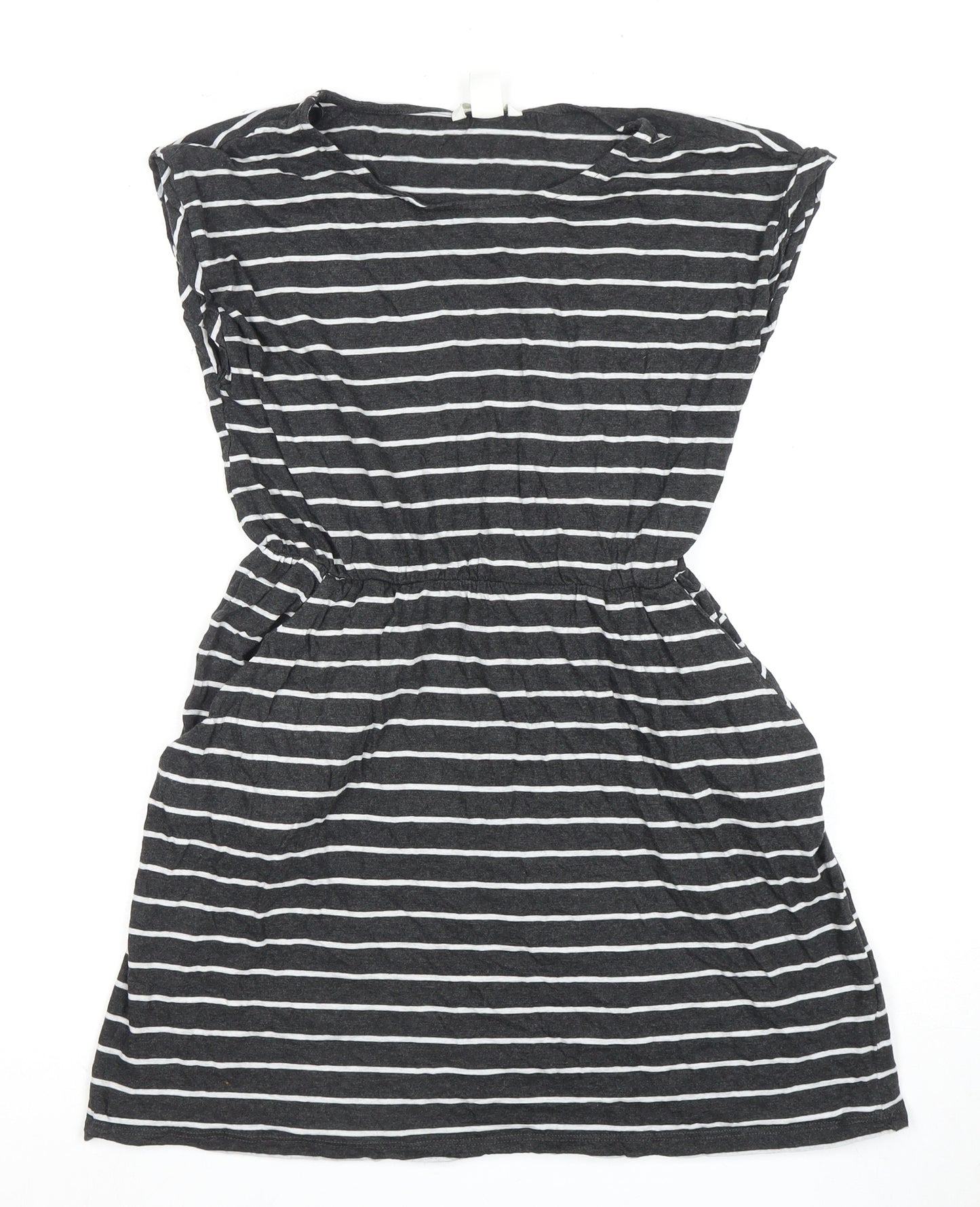 H&M Women's Striped Dress S Black White Casual