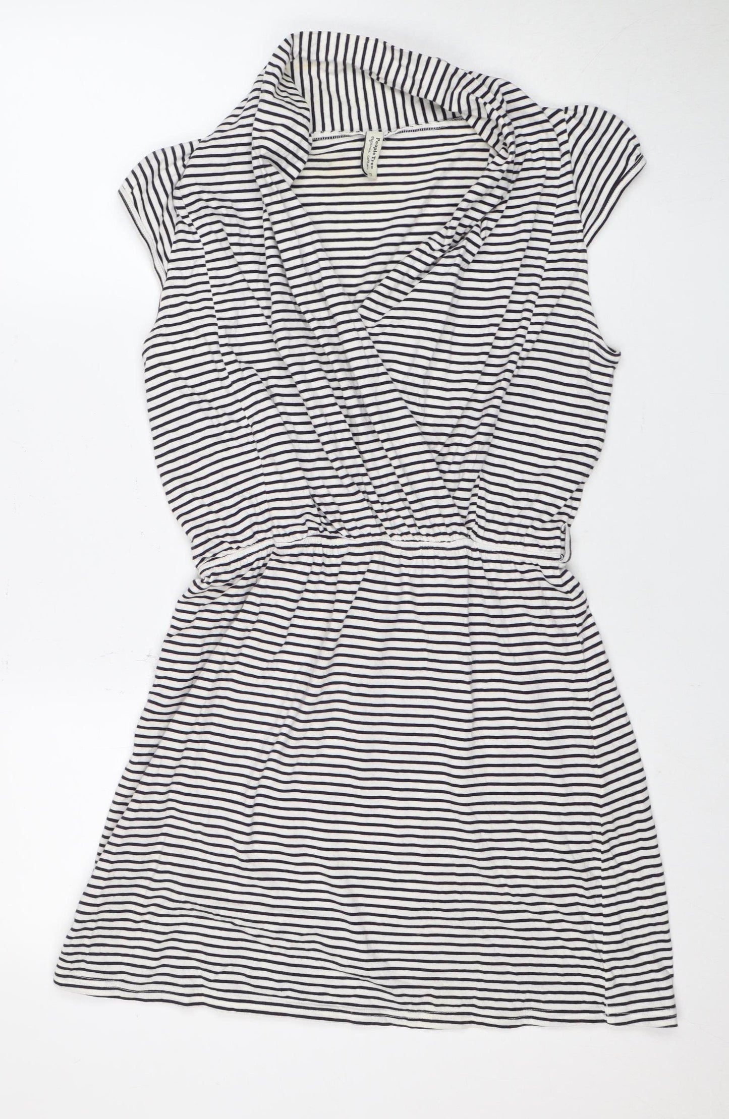 People Tree Women's Striped Shift Dress, Size 12