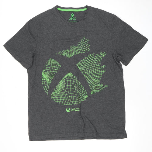 DIFUZED Men's Xbox Grey T-Shirt L - Gaming Graphic Tee