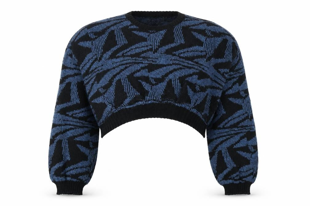 Front view of Oxton Club Women's Geometric Jumper, size 18