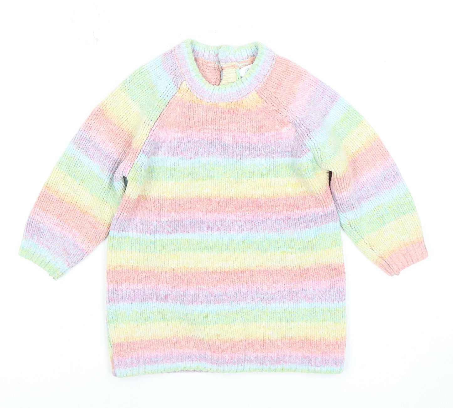 Next Unisex Toddler Multicoloured Striped Cardigan 12-18 Months