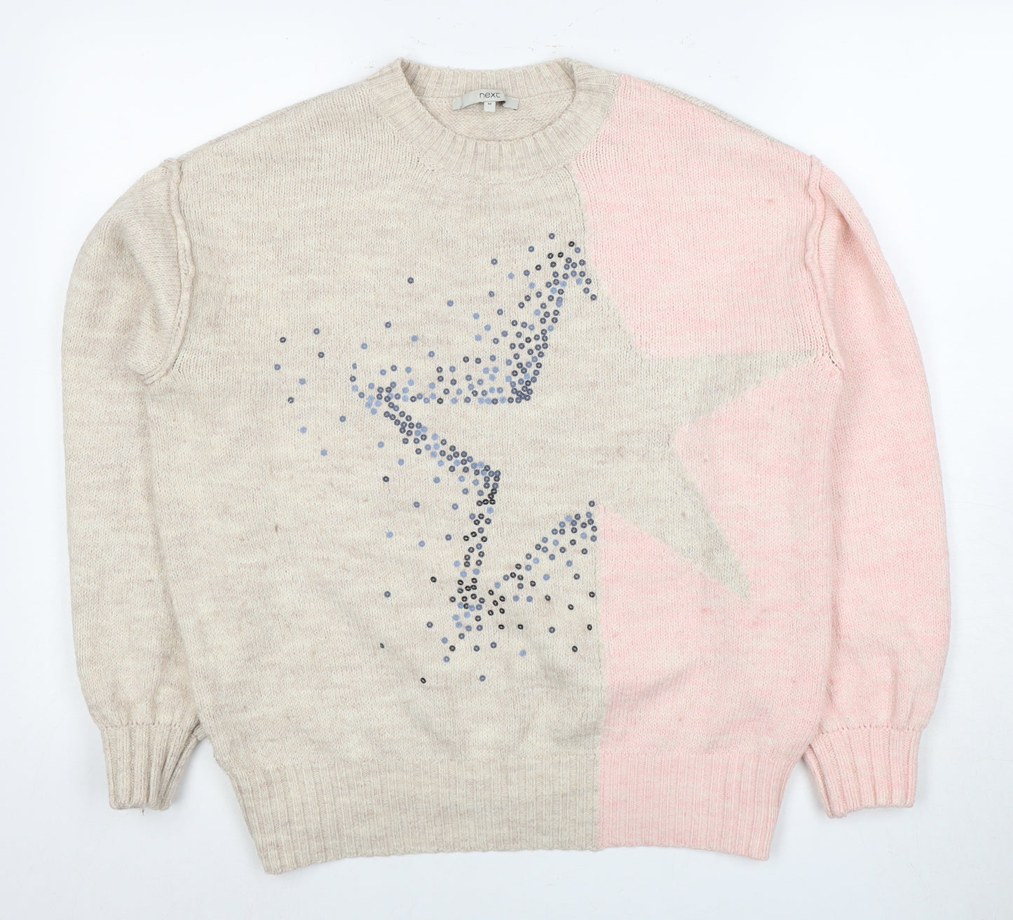 Next Women's Multicoloured Wool Pullover Jumper M