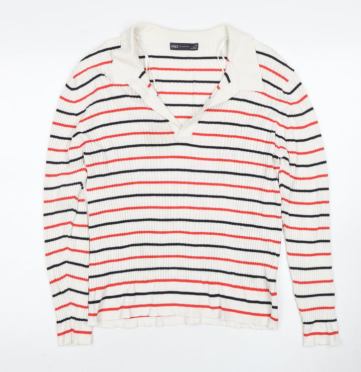 Marks and Spencer Women Multicoloured Pullover L