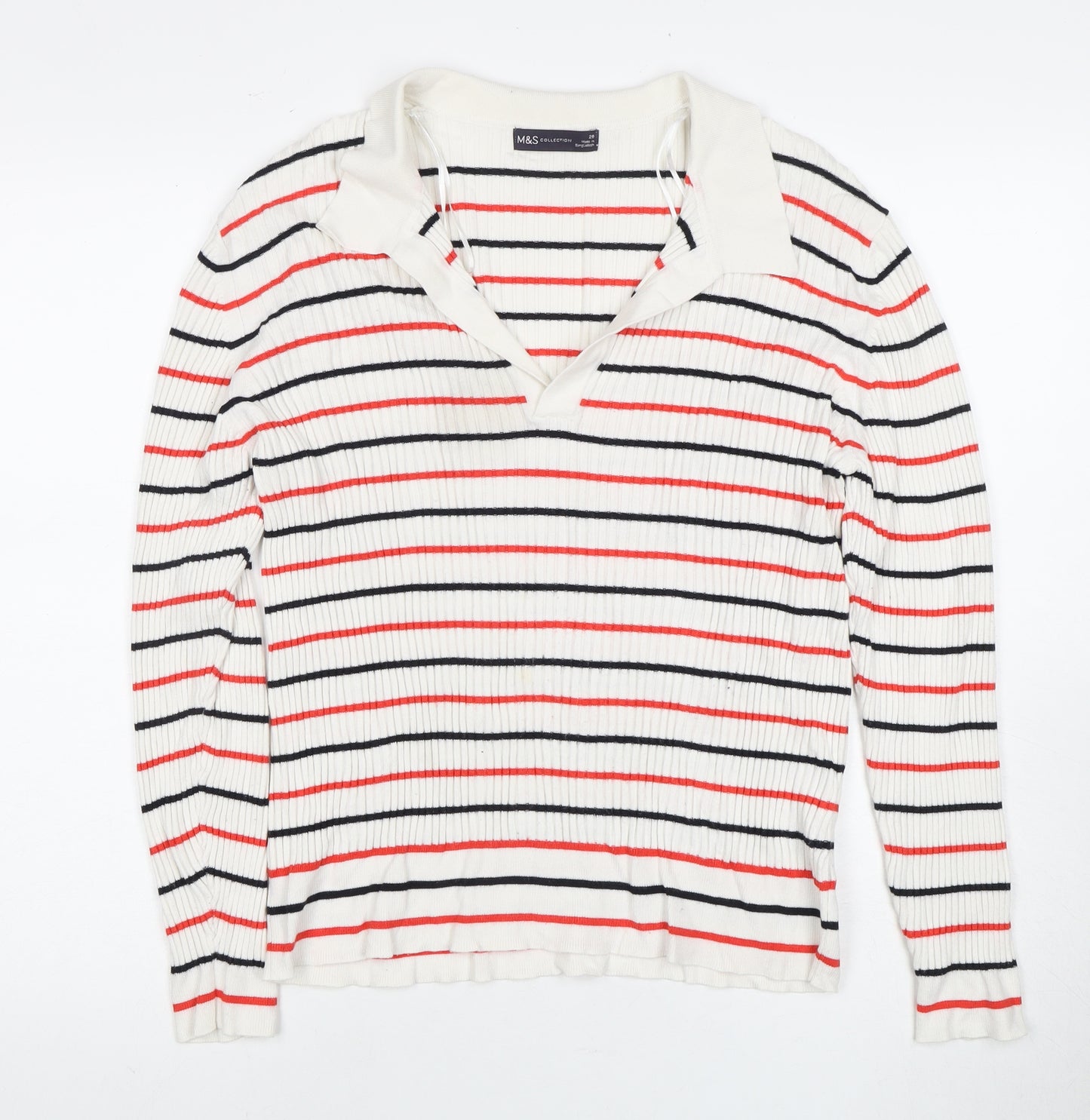 Marks and Spencer Women Multicoloured Pullover L