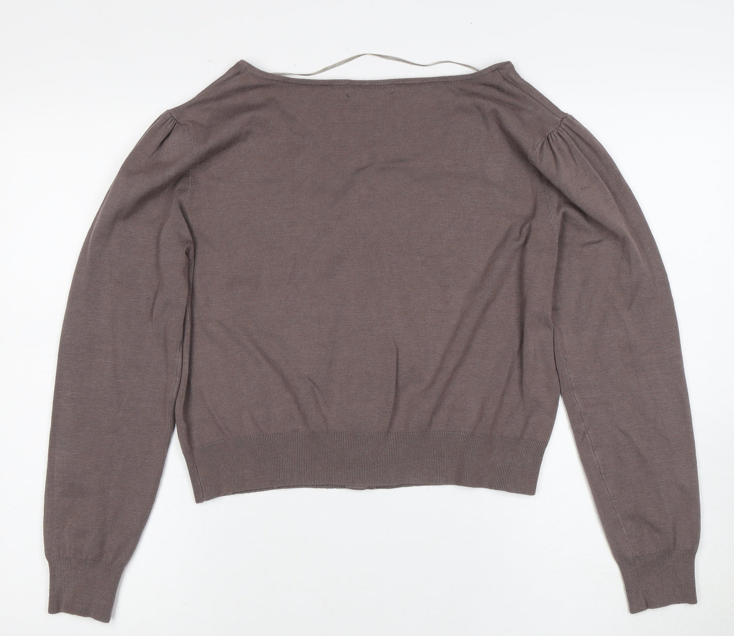 SKY Designs Women's Brown V-Neck Cardigan Size 10