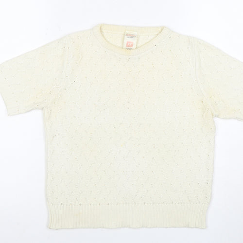 Marks and Spencer Women's Ivory Pullover Jumper Size 12