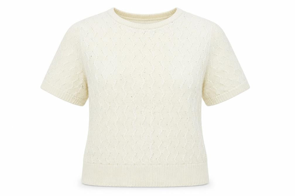 Front view of Marks & Spencer Women's Ivory jumper, size 12