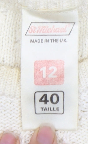 Marks and Spencer Women's Ivory Pullover Jumper Size 12