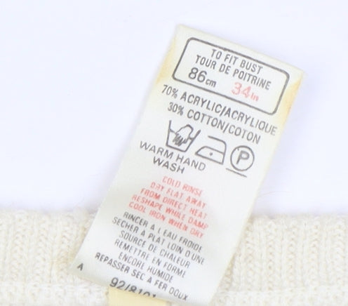 Marks and Spencer Women's Ivory Pullover Jumper Size 12