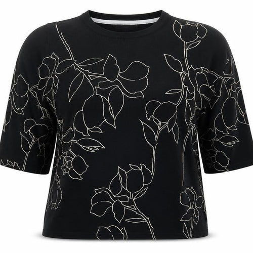 Next Women's Black Floral Blouse, Size 14, Casual Wear
